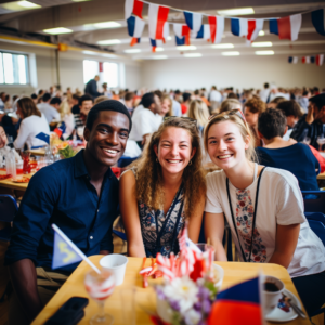 Votre Accompagnement pour Réussir, Étudiants échangeant à propos de leur inscription