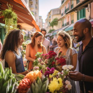 Pause gourmande après le marché aux fleurs